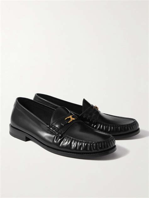 olв celine flat shoes|Celine Leather Loafers .